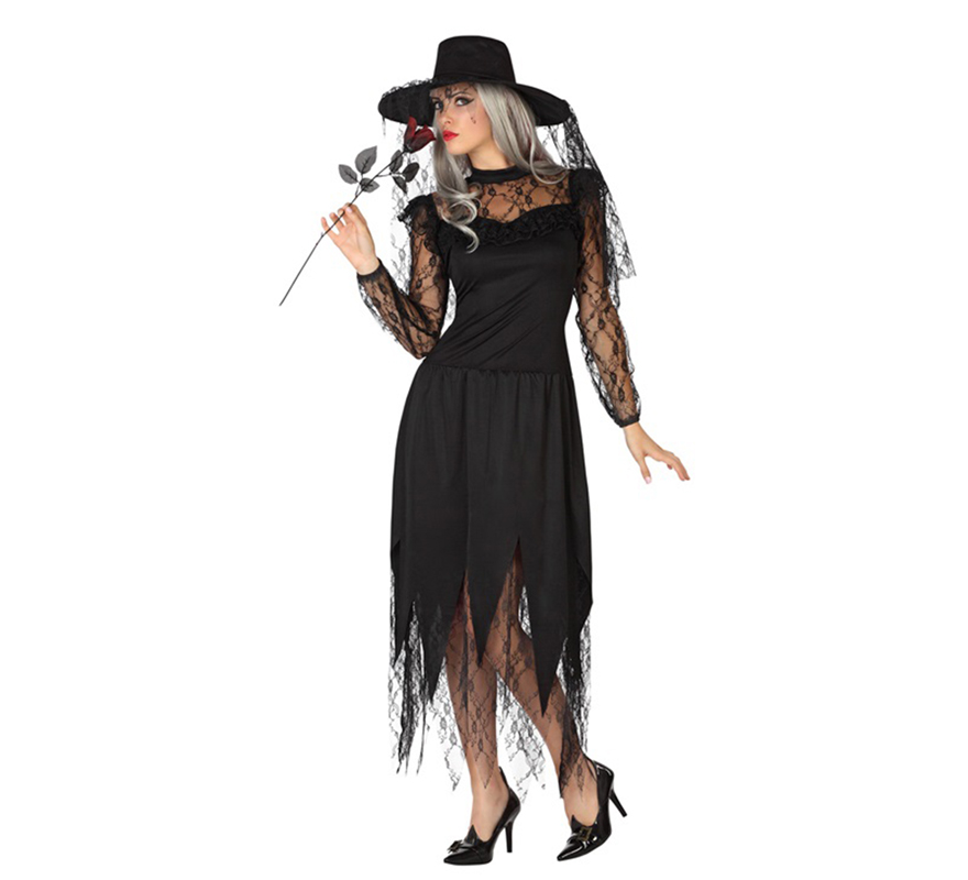 Disfraz Mujer Halloween Viuda Negra